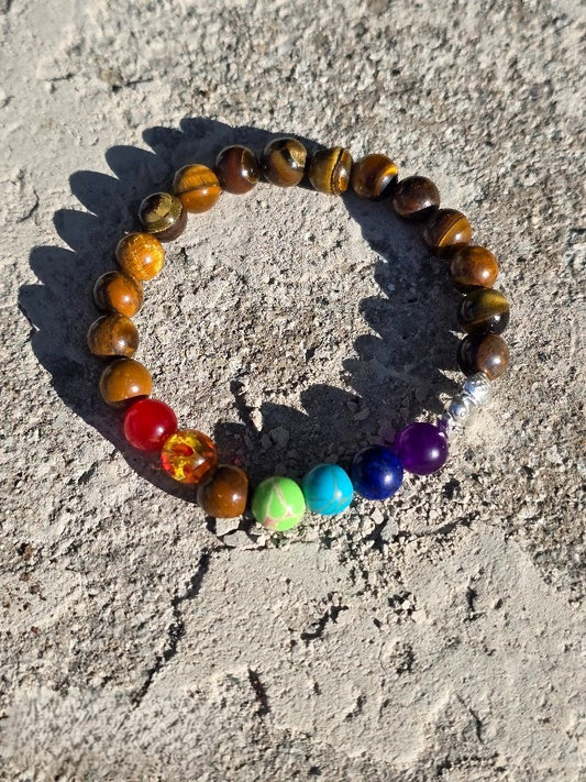 7 Chakra Tiger’s Eye Bracelet