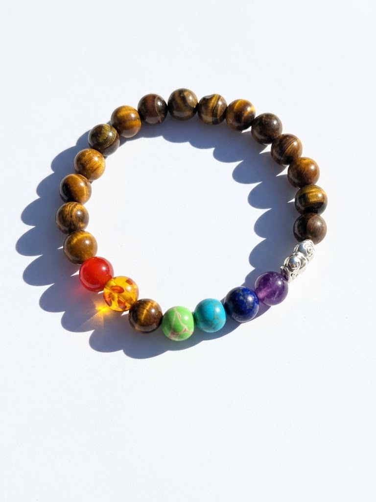 7 Chakra Tiger’s Eye Bracelet