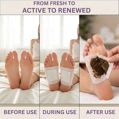 Luvia | Lavender Foot Pads for Better Sleep & Foot Care | Premium Japanese Organic Foot Pads with Lavender Powder (10 Pc)